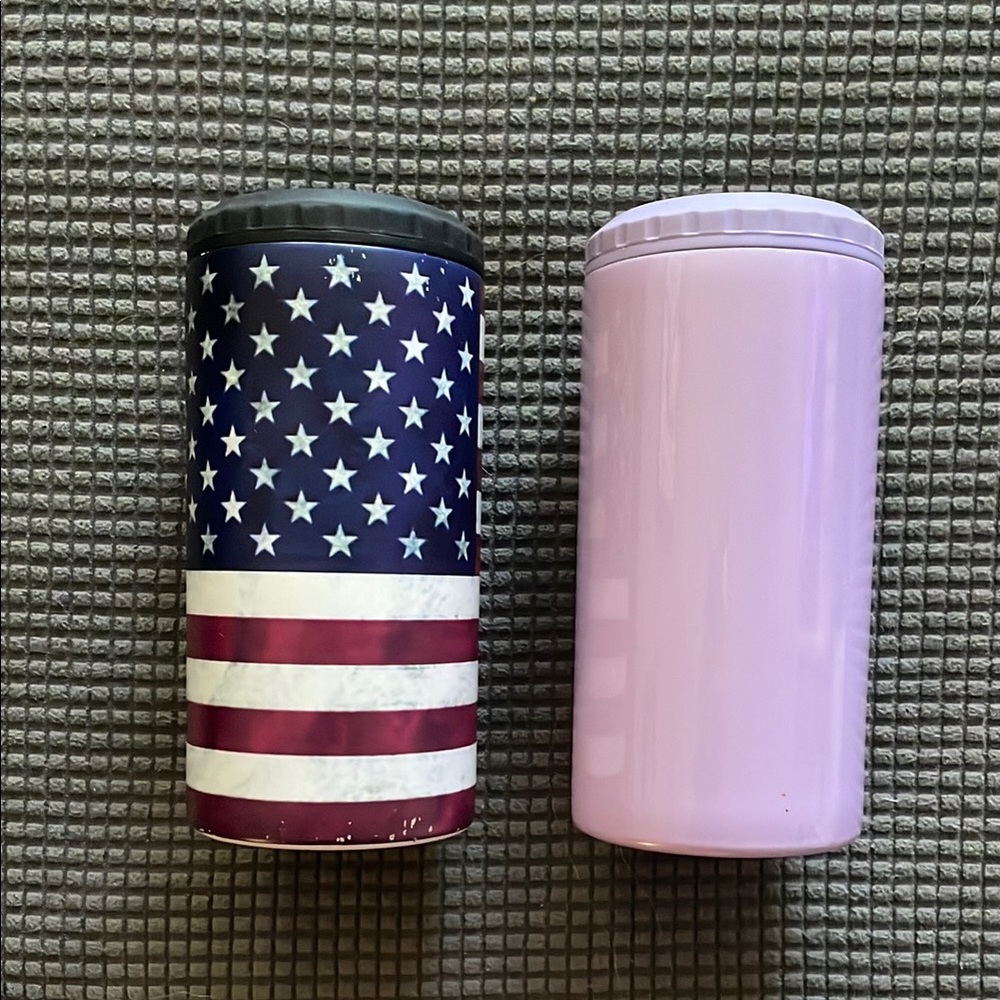 Black and Lavender Tumblers Set